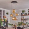 Apedo hanging light, globe light, pendant light Amber, 4-light sources