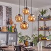 Ripoll hanging light, globe light, pendant light Amber, 4-light sources