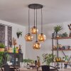 Ripoll hanging light, globe light, pendant light Amber, 4-light sources