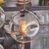 Ripoll hanging light, globe light, pendant light clear, Smoke-coloured, 4-light sources