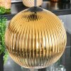 Koyoto hanging light, globe light, pendant light gold, clear, 4-light sources