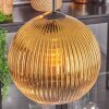 Koyoto hanging light, globe light, pendant light gold, clear, 4-light sources