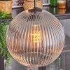 Koyoto hanging light, globe light, pendant light clear, Smoke-coloured, 4-light sources