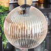 Koyoto hanging light, globe light, pendant light Amber, clear, 4-light sources