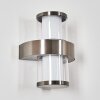 Blinneberg outdoor light, outdoor wall light LED matt nickel, 2-light sources