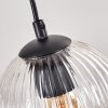 Koyoto hanging light, globe light, pendant light Ecru, black, 4-light sources