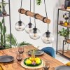 Koyoto hanging light, globe light, pendant light Ecru, black, 4-light sources