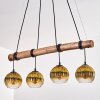 Koyoto hanging light, globe light, pendant light Ecru, black, 4-light sources