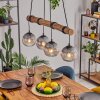 Koyoto hanging light, globe light, pendant light Ecru, black, 4-light sources