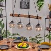 Koyoto hanging light, globe light, pendant light Ecru, black, 4-light sources