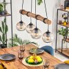 Koyoto hanging light, globe light, pendant light Ecru, black, 4-light sources