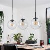 Gastor hanging light, globe light, pendant light clear, 3-light sources