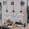 Gastor hanging light, globe light, pendant light clear, 3-light sources