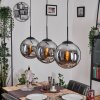 Gastor hanging light, globe light, pendant light Smoke-coloured, 3-light sources