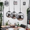 Gastor hanging light, globe light, pendant light Smoke-coloured, 3-light sources