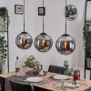 Gastor hanging light, globe light, pendant light Smoke-coloured, 3-light sources