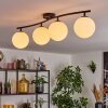 Gastor ceiling light, globe light white, 4-light sources