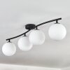 Gastor ceiling light, globe light white, 4-light sources