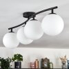 Gastor ceiling light, globe light white, 4-light sources