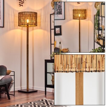 Cando floor lamp Ecru, black, 1-light source