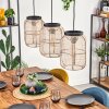 Boudou hanging light, pendant light black, 3-light sources