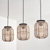 Boudou hanging light, pendant light black, 3-light sources