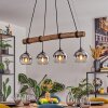 Koyoto hanging light, globe light, pendant light Ecru, black, 4-light sources