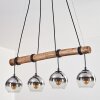 Koyoto hanging light, globe light, pendant light Ecru, black, 4-light sources