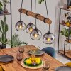 Koyoto hanging light, globe light, pendant light Ecru, black, 4-light sources