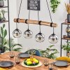 Koyoto hanging light, globe light, pendant light Ecru, black, 4-light sources