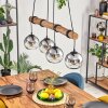 Koyoto hanging light, globe light, pendant light Ecru, black, 4-light sources