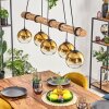 Koyoto hanging light, globe light, pendant light Ecru, black, 5-light sources