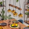 Koyoto hanging light, globe light, pendant light Ecru, black, 4-light sources