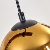 Koyoto hanging light, globe light, pendant light Ecru, black, 4-light sources