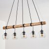 Koyoto hanging light, globe light, pendant light Ecru, black, 5-light sources