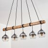 Koyoto hanging light, globe light, pendant light Ecru, black, 5-light sources