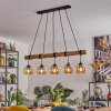 Koyoto hanging light, globe light, pendant light Ecru, black, 5-light sources