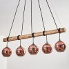 Koyoto hanging light, globe light, pendant light Ecru, black, 5-light sources