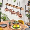 Koyoto hanging light, globe light, pendant light Ecru, black, 5-light sources