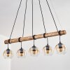 Koyoto hanging light, globe light, pendant light Ecru, black, 5-light sources