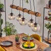 Koyoto hanging light, globe light, pendant light Ecru, black, 5-light sources