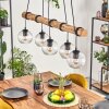 Koyoto hanging light, globe light, pendant light Ecru, black, 5-light sources