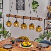 Koyoto hanging light, globe light, pendant light Ecru, black, 5-light sources