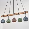 Koyoto hanging light, globe light, pendant light Ecru, black, 5-light sources