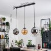 Gastor hanging light, globe light, pendant light Amber, Smoke-coloured, 3-light sources