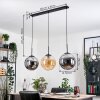 Gastor hanging light, globe light, pendant light Amber, Smoke-coloured, 3-light sources