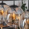 Gastor hanging light, globe light, pendant light Amber, clear, 4-light sources