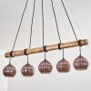 Koyoto hanging light, globe light, pendant light Ecru, black, 5-light sources