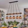 Koyoto hanging light, globe light, pendant light Ecru, black, 5-light sources