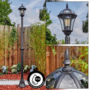 Lavajo outdoor light, lamp post, path light black, 1-light source